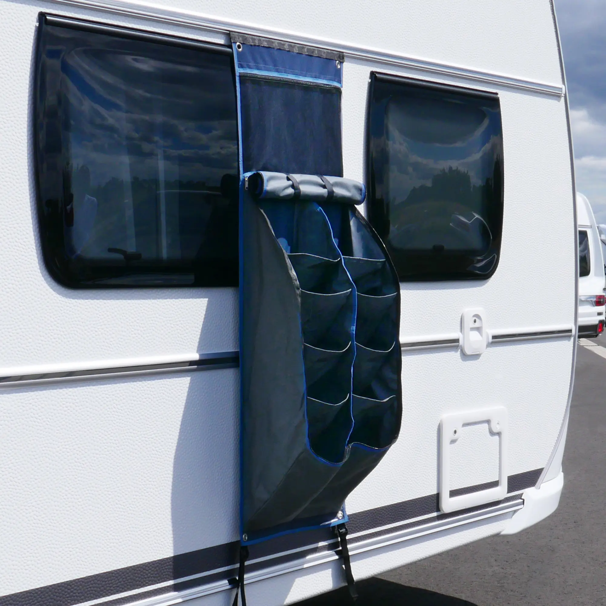 your GEAR Caravan Organizer Shoe - Hängeregal für Zelt, Vorzelt, Wohnwagen 140 x 45 cm, 10 Fächer