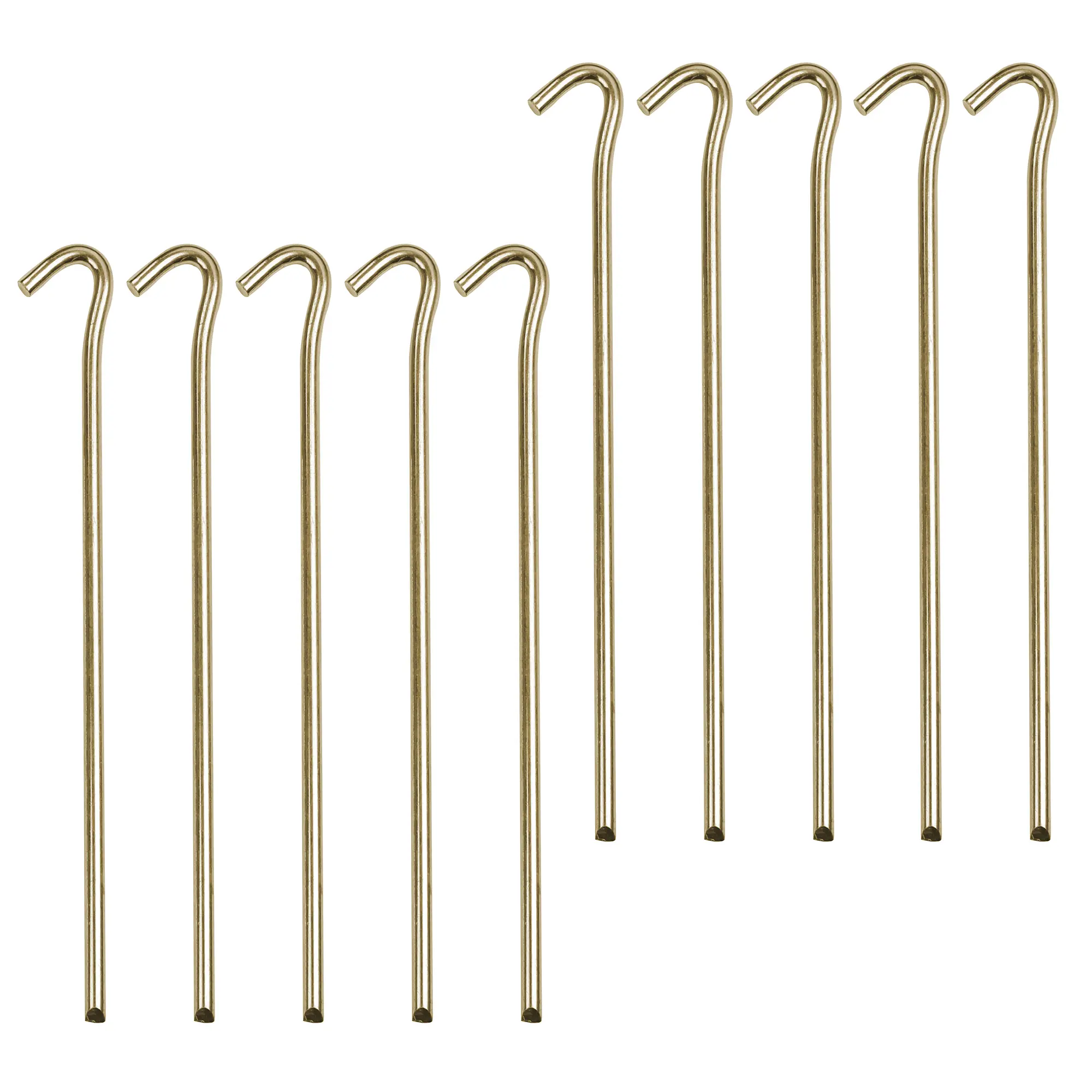 10T PEG IT RH-23SV | 10 x Camping Zelt-Hering aus Stahl Rund Profil Erdnagel Ø 7 x 230 mm Zeltnagel