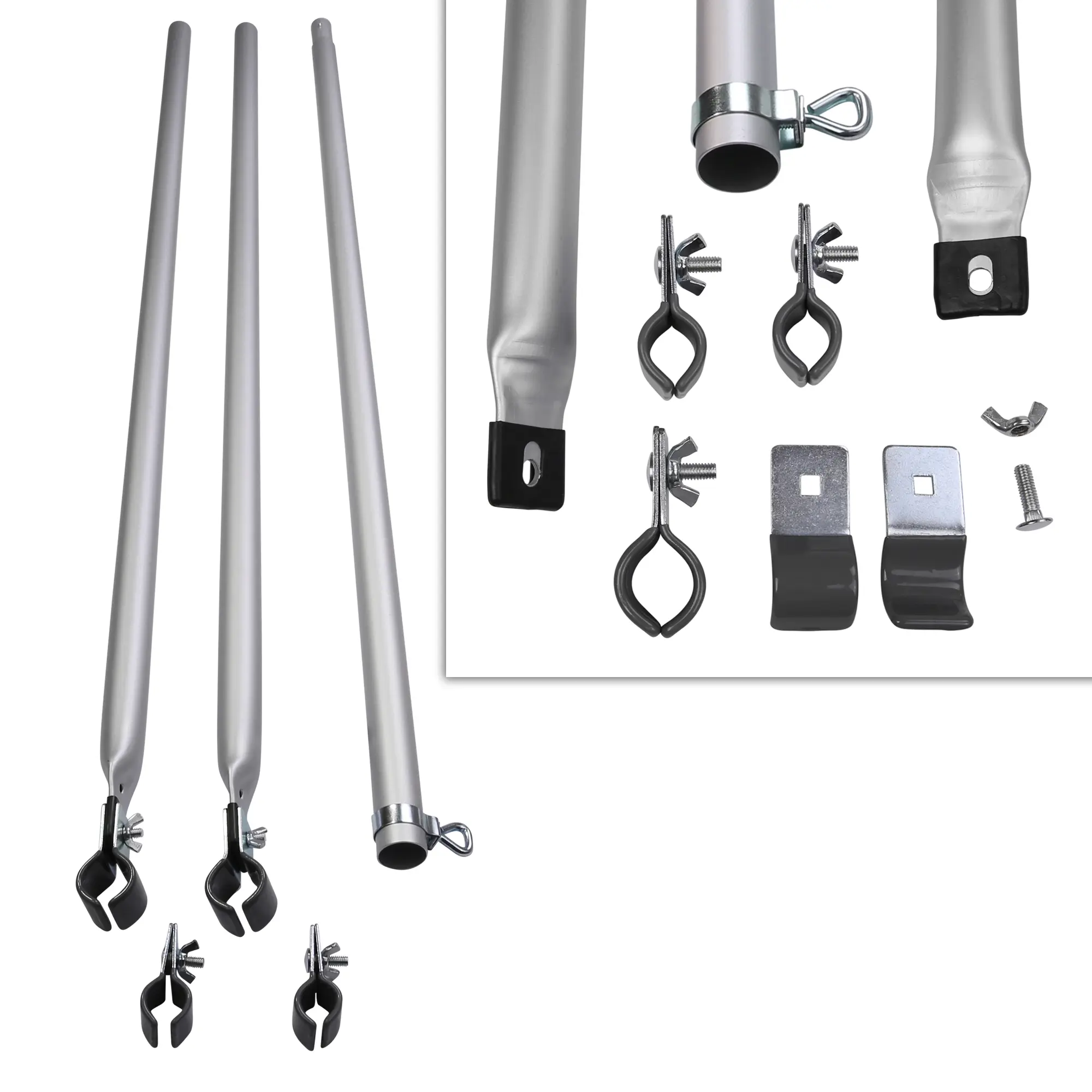 your GEAR Connection Pole - Verandastange, teleskopierbare Stange aus Aluminium für Vorzeltgestänge