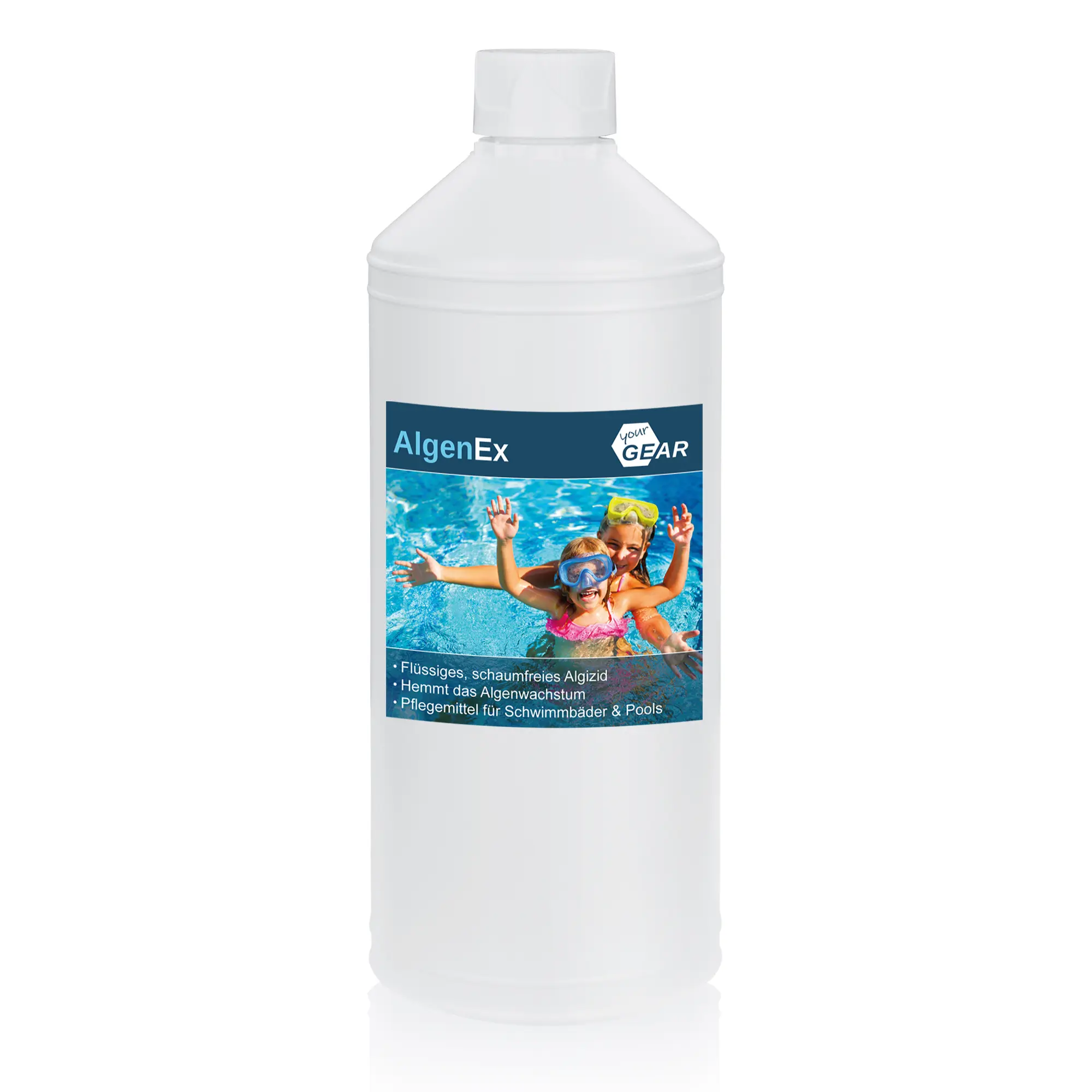 yourGEAR 1 L AlgenEx - Algenverhüter Konzentrat schaumfreies Algenmittel für klares Pool Wasser